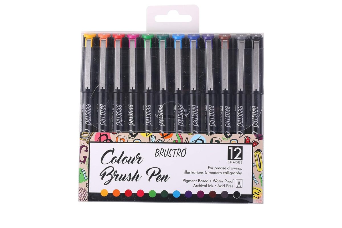 Brustro Colour Brush Pen Set of 12