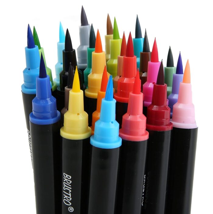 Brustro Colour Brush Pen Set of 12