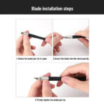 Brustro Crafter Pen Knife with Embossing Stylus 8 Blade refills included