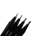 Brustro Fude Hard-Tip Brush Pen Black Ink Set of 4