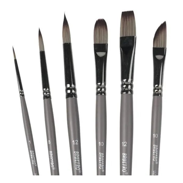 Brustro VelveTouch Artist Brush Set of 6