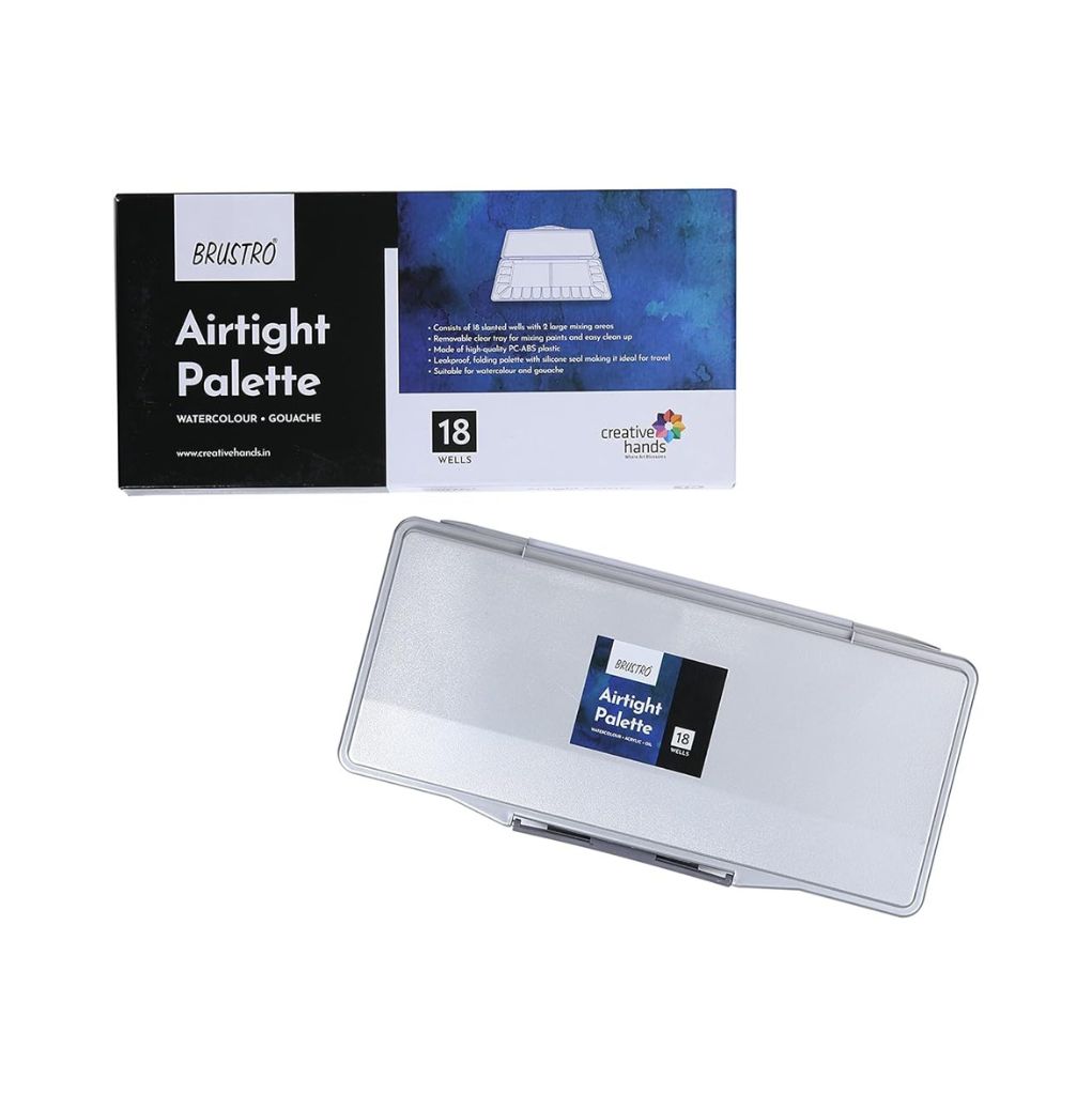 Brustro graph Brustro Artists Airtight Palette 18 Wells for Watercolour and Gouache - Image 1