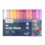 Brustro DIY Acrylic Marker 2mm Tip Set