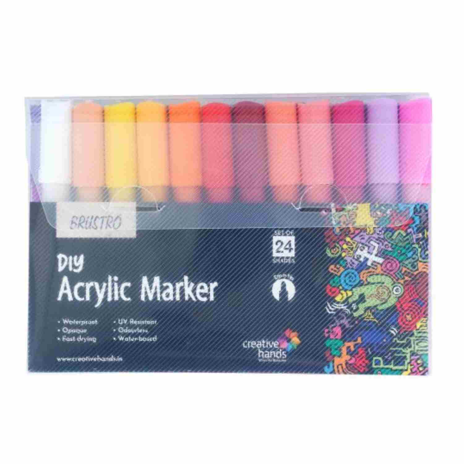 Brustrodam1 Brustro DIY Acrylic Marker 2mm Tip Set - Image 1