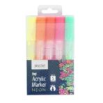 Brustro DIY Acrylic Marker Fluorescent Set of 5 Shades