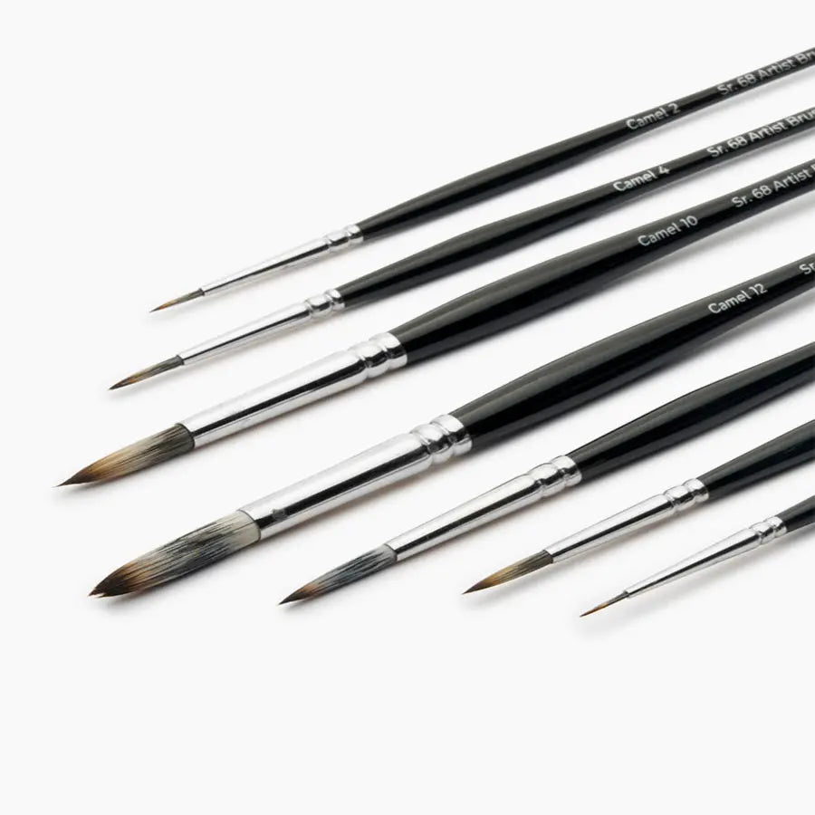 Camel Artist Brushes Round 68 Series Set