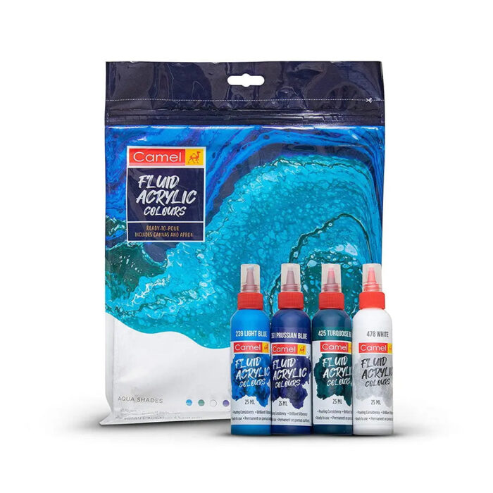 Camel Fluid Acrylic Colours DIY Kit - Image 1