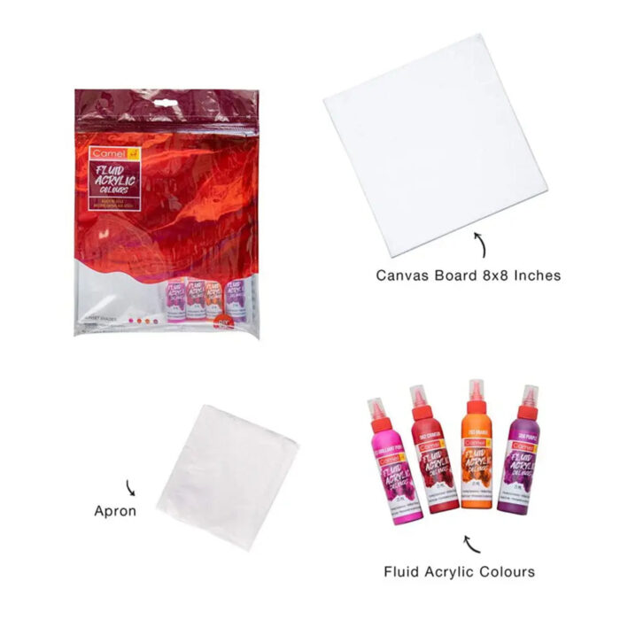 Camel Fluid Acrylic Colours DIY Kit - Image 6