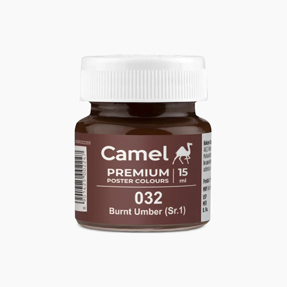 Camel Premium Poster Colours - 15ml Tubes | Vibrant Matte Poster Paints