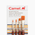 Camel Series 66 & 67 Synthetic Gold Mix Brush Set - Image 2