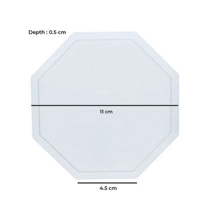 Pablo Art Octagon 8 Curve Coaster Silicone Mould