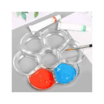 Pablo Art Flower Clear Plastic Palette 7 Well Flower Paint Tray For Watercolor Mixing Palette - Image 2