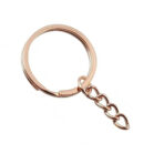 Pablo Art Metal Key chain Rings with Chain Pack of 12 - Image 2