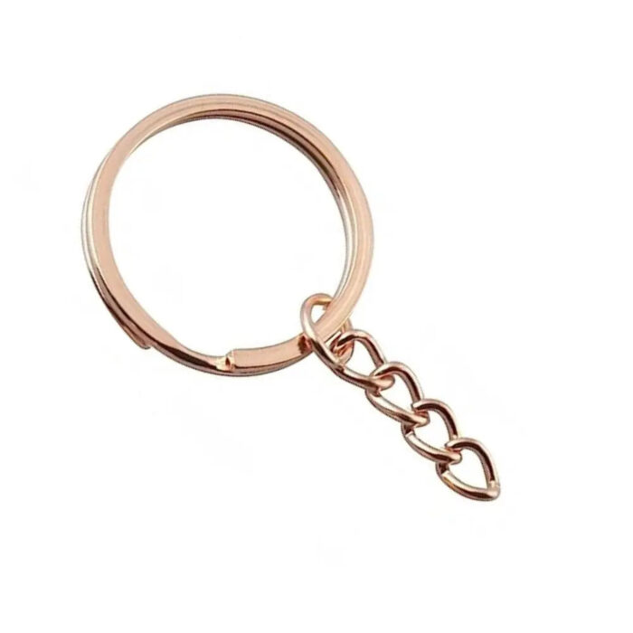 Pablo Art Metal Key chain Rings with Chain Pack of 12 - Image 2