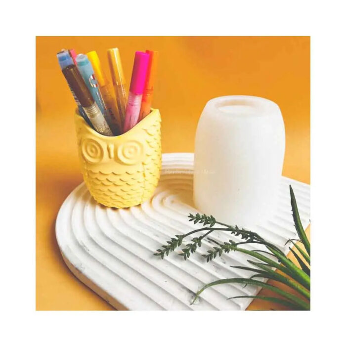Pablo Art Owl Pen Holder Epoxy Resin Mould Owl Silicone Resin Mould - Image 1