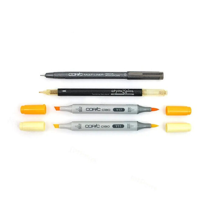 Copic Doodle Pack - Yellow - Image 1
