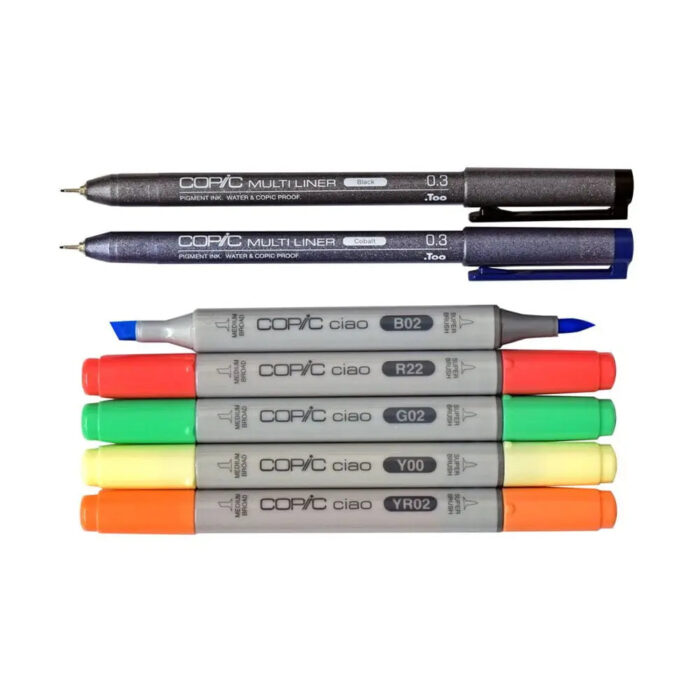 Copic Rainbow Doodle Marker Kit - Image 1