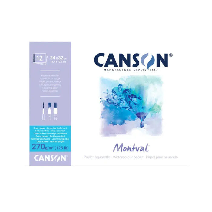 Canson Montval Torchon Watercolour Paper Pad  - 270 GSM - Image 2