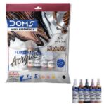 Doms Neon Fluid Acrylic Painting Set - Image 2