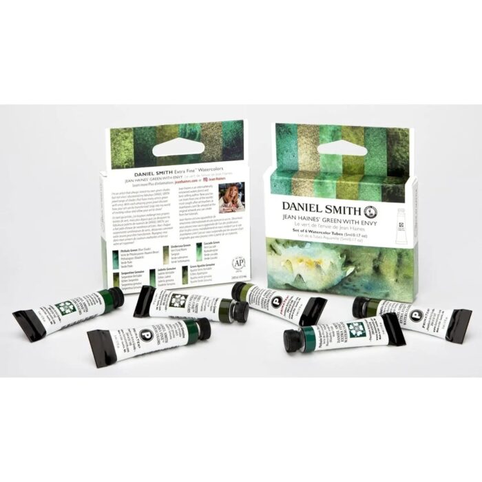 Daniel Smith Jean Haines' Green with Envy Set of 6 Watercolor Tubes - Image 1