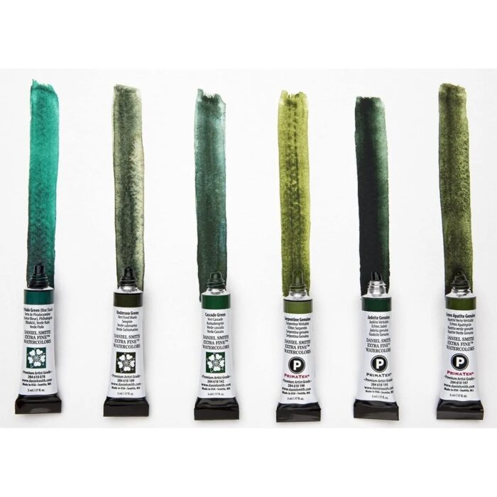Daniel Smith Jean Haines' Green with Envy Set of 6 Watercolor Tubes - Image 2