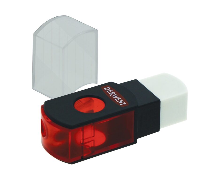 Derwent Dual 2-In-1 Sharpener With Eraser