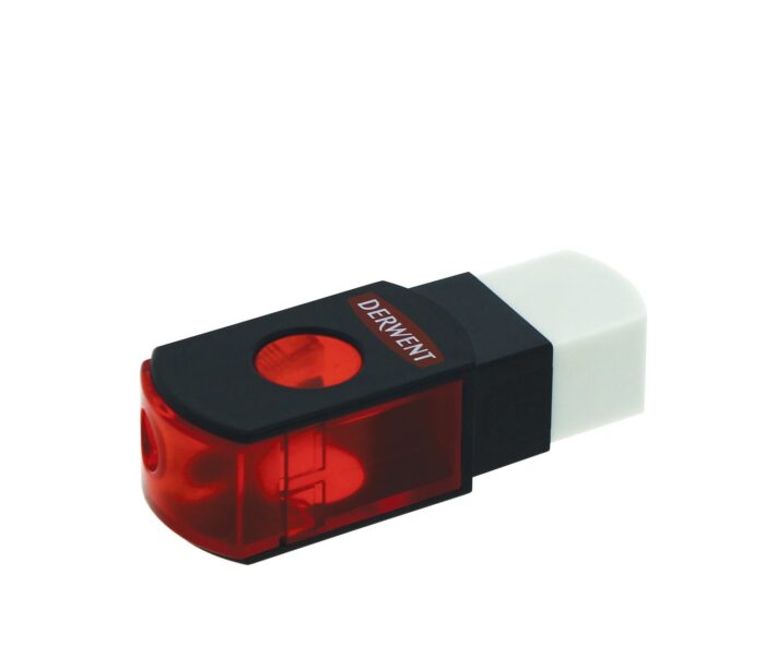 Derwent Dual 2-In-1 Sharpener With Eraser