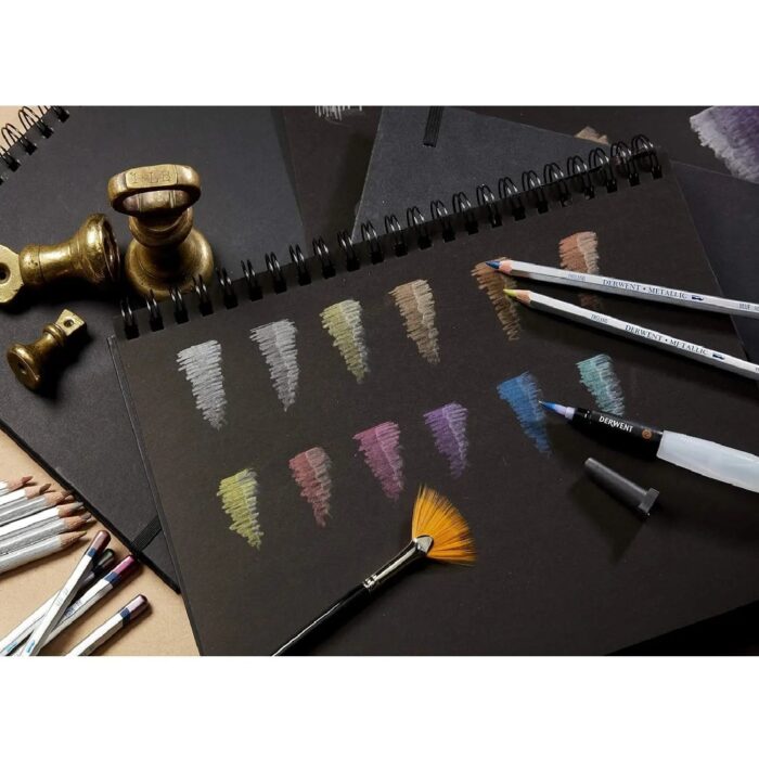 Derwent Metallic Watercolour Pencils Set of 12 (700456) - Image 3
