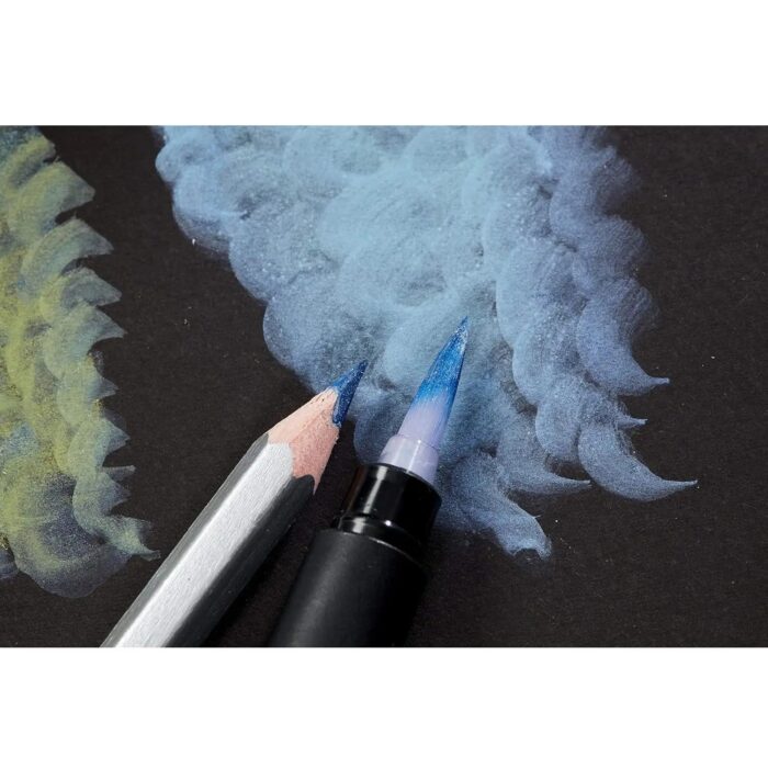 Derwent Metallic Watercolour Pencils Set of 12 (700456) - Image 4