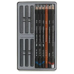Derwent Sketching Pencil Mixed Media Collection Tin Set Of 12 ( 34305 ) - Image 2