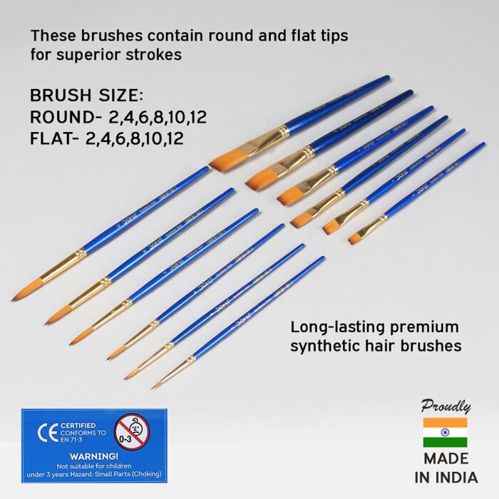 Doms Artistic Brush Set With Zip Case - Image 4