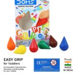 Doms Grippie Crayons – 6 Vibrant Shades for Easy Grip Coloring - Image 4