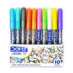 Doms Metallic Brush Pen Set 10 Shades