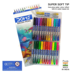 Doms Non-Toxic Multicolor Brush Pen Set Super Soft Fine Tip Brush Pens