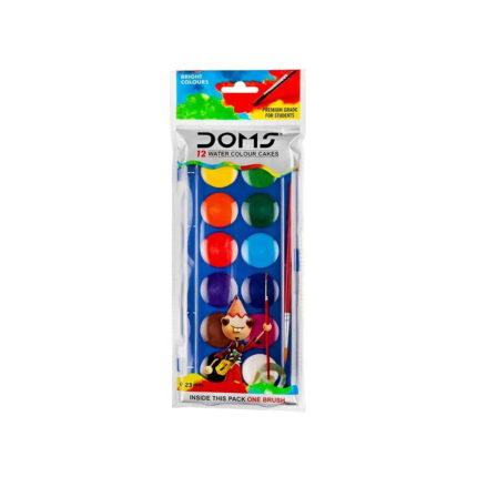 Doms Water Colour Cakes 23mm For Students