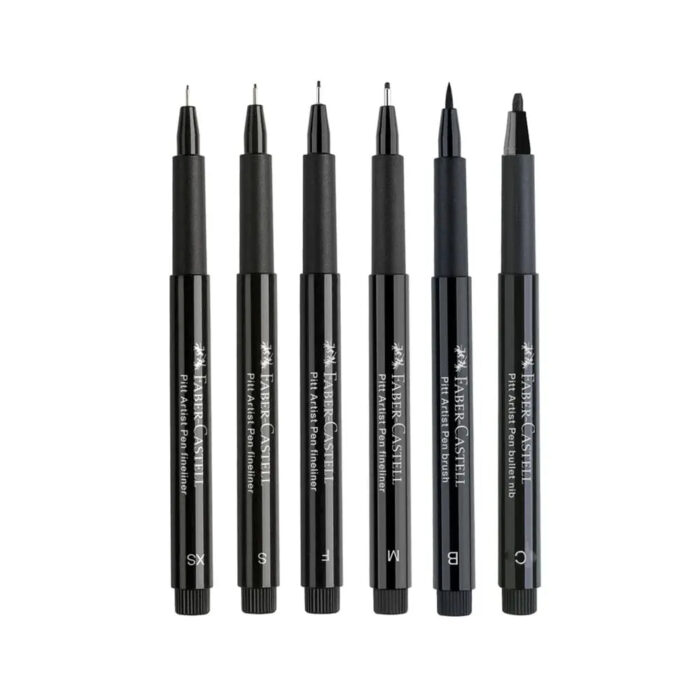 Faber-Castell PITT Artist Pens Black set - Image 2