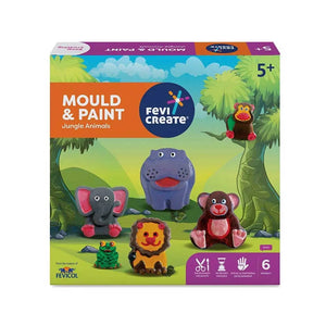Fevicol-Fevi-Create-Mould-_-Paint-Jungle-Animals-Pidilite-1667669580.jpg Fevicol Fevi Create Mould & Paint Jungle Animals - Image 1