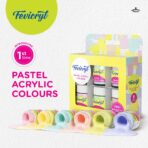 Fevicryl Pastel Acrylic Colours - Set of 6 (15ml)