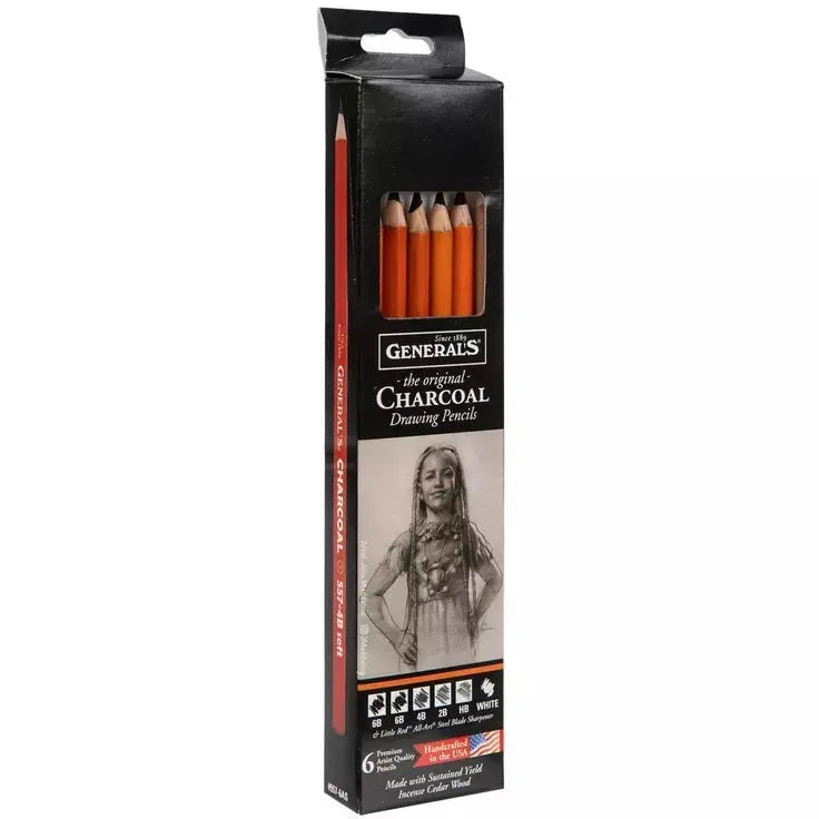 GENERALS-CHARCOAL-DRAWING-PENCILS-SET-Generals-56211846.jpg Generals Charcoal Drawing Pencil Set of 6
