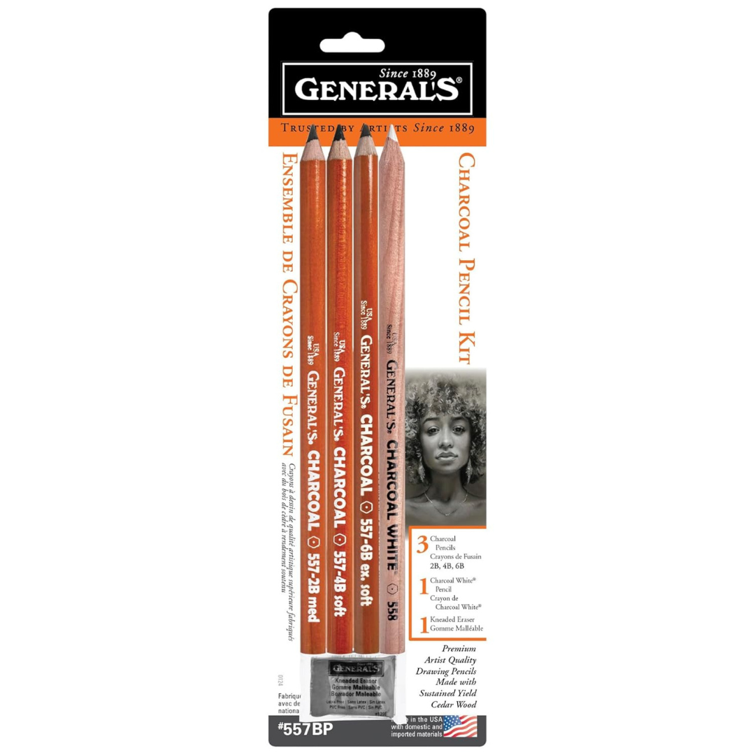 Generals Charcoal Pencil Kit (2) Generals Charcoal Pencil Kit