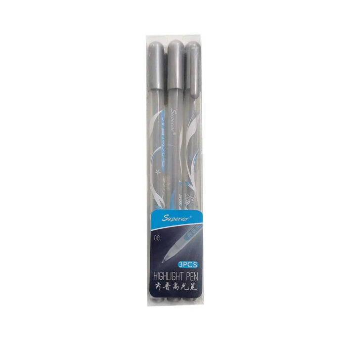 Highlighter Gel Pen Set of 3 Pieces - 0.8MM - SPGGB - Image 1
