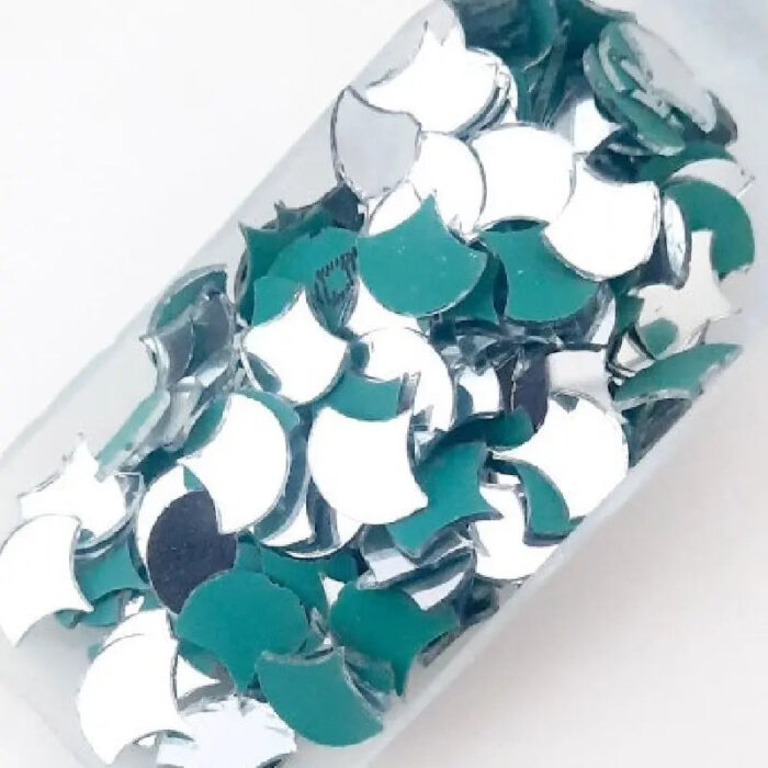 Icraft Mirrors - Round, Leaf, Drop, Triangle, Moon, Square, Diamond shaped  Beads for Mandala Arts, Decoration and Crafts - Image 3