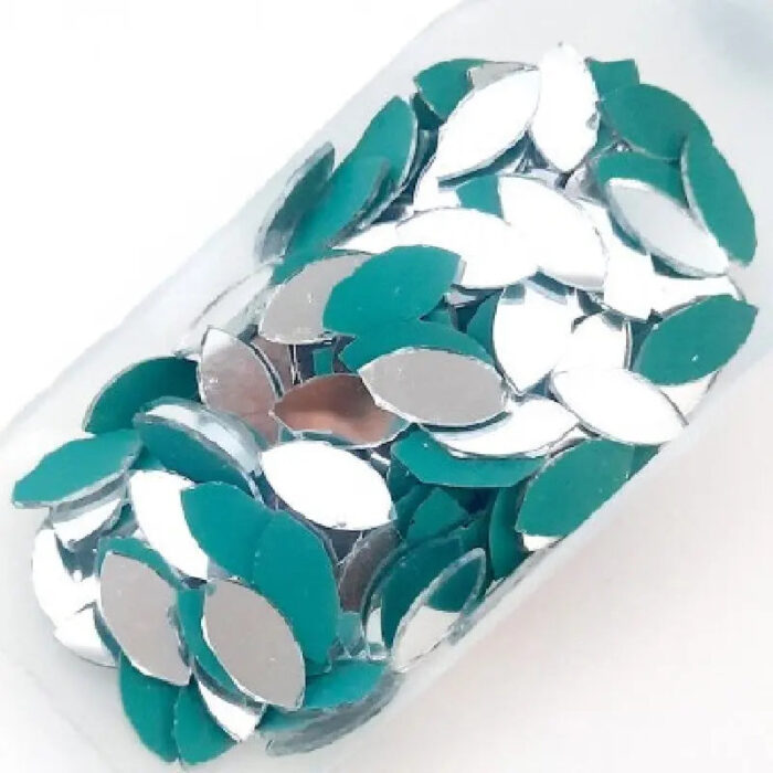Icraft Mirrors - Round, Leaf, Drop, Triangle, Moon, Square, Diamond shaped  Beads for Mandala Arts, Decoration and Crafts - Image 6
