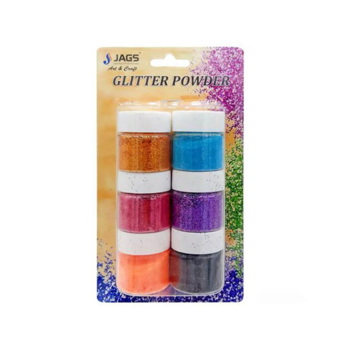 Jags Glitter Powder Set of 6Pcs (60Gms) - Image 1