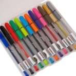 Linc Geltonic Colorpuff Multicolor Gel Pen 0.6-1.0mm Tip - Pack of 12