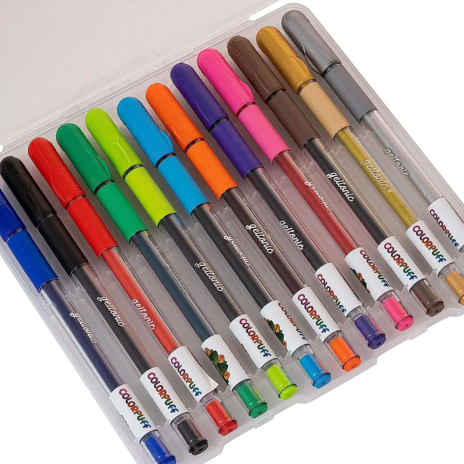Linc-Geltonic-Colorpuff-Multicolor-Gel-Pen-0.6-1.0mm-Tip-Pack-of-12-Linc-1693052789657_f5cf9156-c4ae-45b3-871a-b9575051b66a.jpg Linc Geltonic Colorpuff Multicolor Gel Pen 0.6-1.0mm Tip - Pack of 12 - Image 1