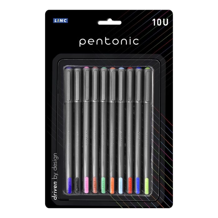 Linc Pentonic Assorted Gel Pen Set – 10 Pack - Image 1