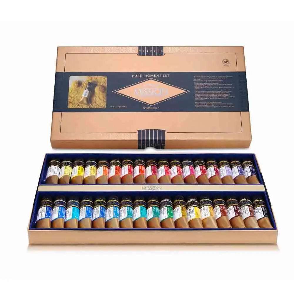 Mijello-Mission-Gold-Class-Pure-Pigment-Watercolour-Sets-Mijello-1672291192.jpg Mijello Mission Gold Class Pure Pigment Watercolour Sets - Image 1