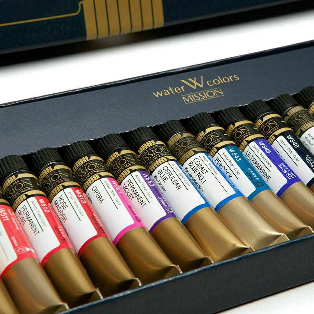 Mijello-Water-Colours-Gold-Class-Mission-Gold-Class-Set-Mijello-65771859.jpg Mijello Water Colours Gold Class - Mission Gold Class Set - Image 1