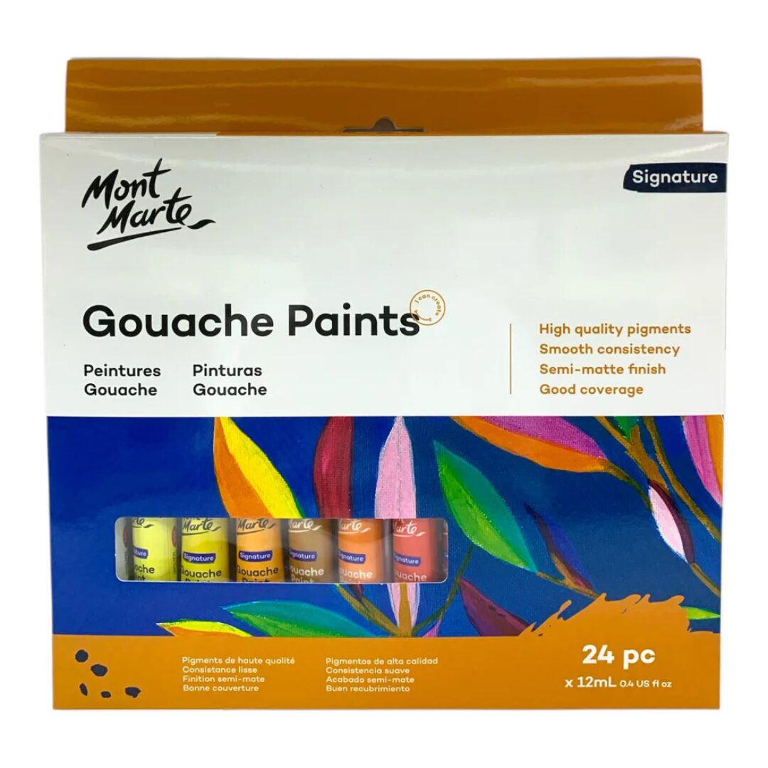 Mont Marte Gouache Set 24pc x 12ml Mont Marte Gouache Set 24pc x 12ml